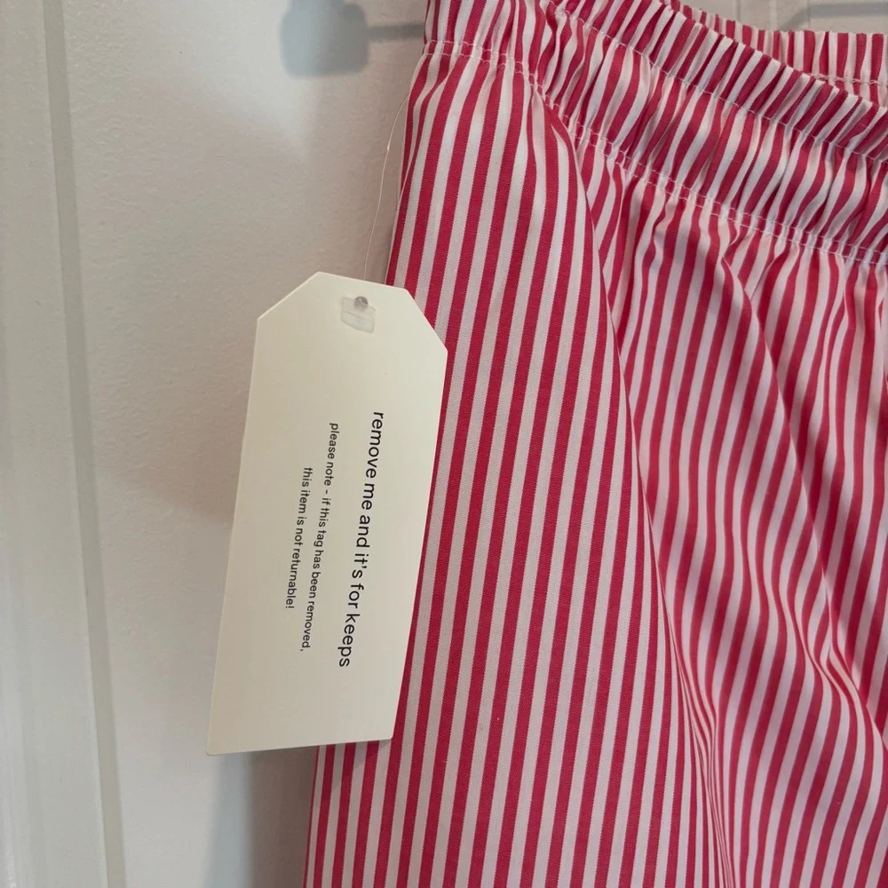 DONNI Striped Rope Tie Drawstring Pants - Picture 5 of 5